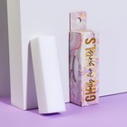 Баф наждачный для ногтей «Мрамор», четырёхсторонний, в картонной коробке, 9 × 2 × 2 см, цвет белый - фото 9534527