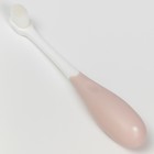 Детская зубная щетка с мягкой щетиной, нейлон, цвет розовый - фото 9534578