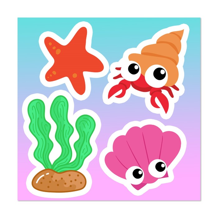 Игрушка-сюрприз «Сердце океана», кукла с колечком и наклейками, МИКС 52578