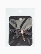 Брошь «Стрекоза», разноцветная в чернёном серебре - Фото 6