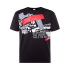 Футболка мужская MINAKU цвет черный, р-р 48 7531510