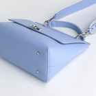 Сумка женская на клапане TEXTURA, средний размер, голубая - Фото 7