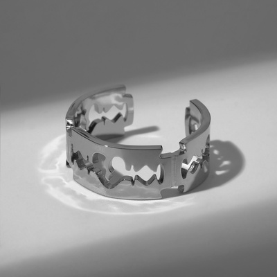 Кольцо «Лезвие», цвет серебро, безразмерное