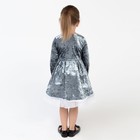 Платье для девочки нарядное KAFTAN "Куколка", серо-голубой, рост 86-92, р.28 - Фото 5