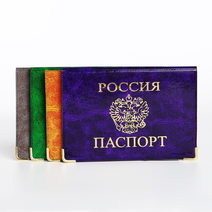 Обложка для паспорта, цвет МИКС - фото 1908824067