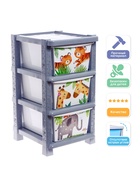 Комод детский «Счастливое детство», 3 секции - Фото 3