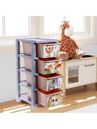 Комод пластиковый детский «Счастливое детство», 4 секции - Фото 5