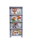 Комод пластиковый детский «Счастливое детство», 4 секции - Фото 6