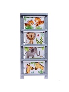 Комод пластиковый детский «Счастливое детство», 4 секции - Фото 6