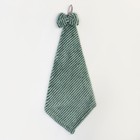 Кухонное полотенце «Доляна. Бантик», 30×30 см, зелёное, микрофибра, 100% п/э 7626815