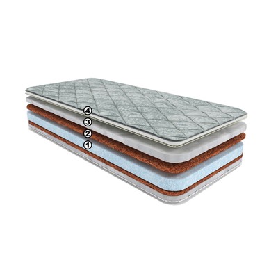 Матрас СпимВсе Denny Cocos, размер 60х120 см, высота 10 см, чехол трикот