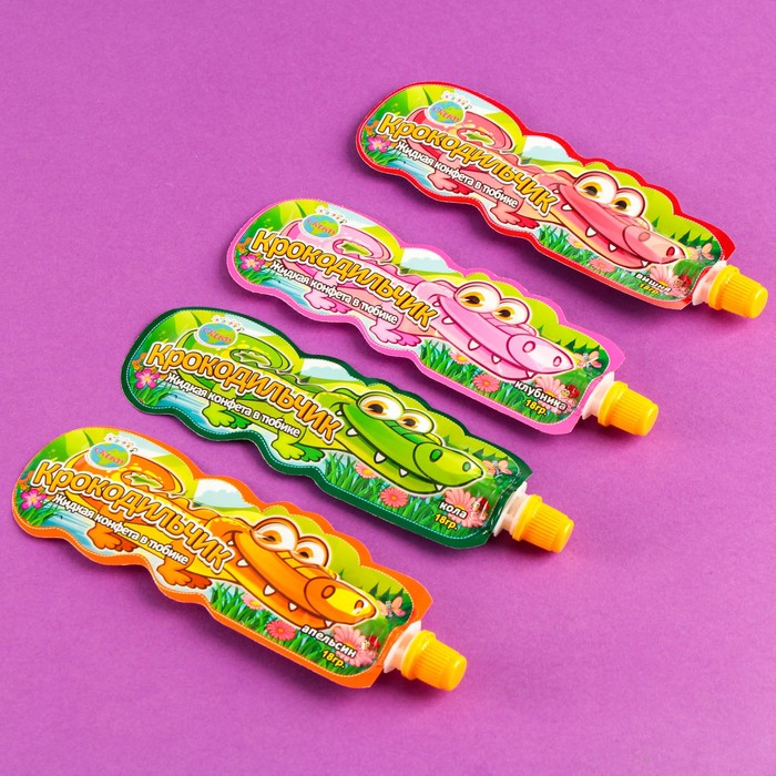 Конфета жидкая "Крокодильчик" в тюбике, 18 г - Фото 1