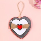 Подвеска деревянная «Сердце» - Фото 1