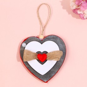 Подвеска деревянная «Сердце»