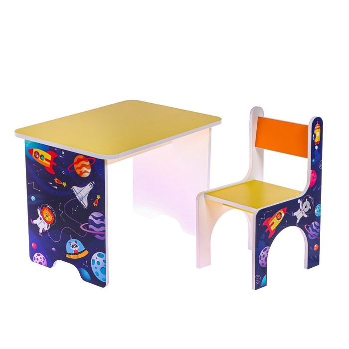 Комплект детской мебели «Космос», стол + стул - Фото 1
