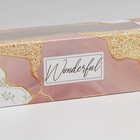 Коробка для макарун, кондитерская упаковка, Wonderful, 18 х 5.5 х 5.5 см - Фото 2