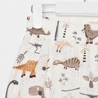 Пижама детская (рубашка, брюки) KAFTAN "Динозавры", р. 110-116, белый - фото 54726679