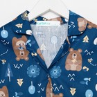 Пижама детская (рубашка, брюки) KAFTAN "Мишки", р. 122-128, синий - фото 804704797