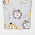 Пижама детская (рубашка, брюки) KAFTAN "Лев" р. 110-116, серый - фото 26406696