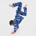 Пижама детская (рубашка, брюки) KAFTAN "Луна" р. 122-128, синий - фото 26937205