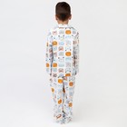 Пижама детская (рубашка, брюки) KAFTAN "Зверята" р. 110-116, белый - фото 804704867