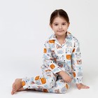 Пижама детская (рубашка, брюки) KAFTAN "Зверята" р. 110-116, белый - фото 804704870