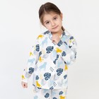 Пижама детская для девочки KAFTAN "Тропики" р. 110-116, белый 7522215 - фото 13520397