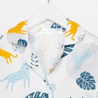 Пижама детская для девочки KAFTAN "Тропики" р. 122-128, белый - Фото 7