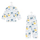 Пижама детская для девочки KAFTAN "Тропики" р. 122-128, белый - Фото 9