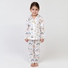 Пижама детская (рубашка, брюки) KAFTAN "Радуга" р. 110-116, белый - фото 9536606