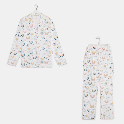 Пижама женская (рубашка, брюки) KAFTAN «Радуга», размер 40-42