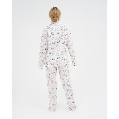 Пижама женская (рубашка, брюки) KAFTAN «Радуга», размер 40-42