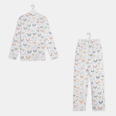 Пижама женская (рубашка, брюки) KAFTAN «Радуга», размер 40-42
