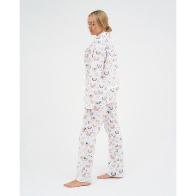 Пижама женская (рубашка, брюки) KAFTAN «Радуга», размер 40-42