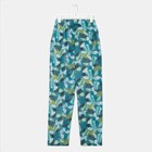 Брюки женские KAFTAN "Листья", р. 40-42, синий - фото 60798625