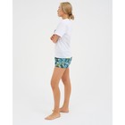 Шорты женские KAFTAN "Листья", р. 44-46, синий - фото 41432498