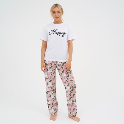 Брюки домашние женские KAFTAN «Попугай», размер 40-42, розовые