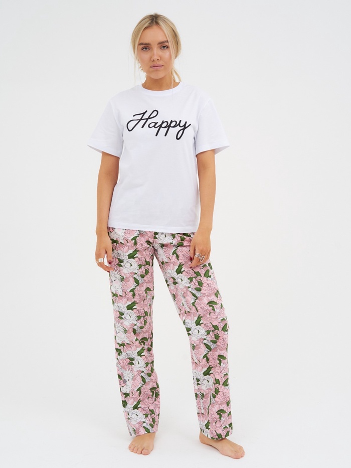 Брюки домашние женские KAFTAN «Попугай», размер 48-50, розовые