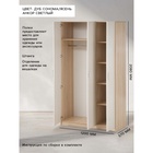 Шкаф прямой трёхстворчатый «Клик Мебель. Бася - 1», 1200×560×2100 мм, цвет дуб сонома/ясень анкор светлый - Фото 2