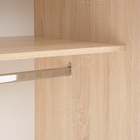 Шкаф – купе «Клик Мебель. Бася – 1», 2100×560×1400 мм, цвет дуб сонома/ясень анкор светлый - Фото 5