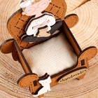 Игольница сувенир «Рукодельница», МДФ, Дуб-золото, 8.5×5×11.5 см - Фото 5