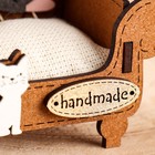 Игольница сувенир «Рукодельница», МДФ, Дуб-золото, 8.5×5×11.5 см - Фото 6