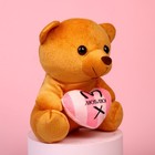 Мягкая игрушка «Люблю», медведь, цвета МИКС - Фото 3
