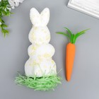 Декор "Кролик в посыпке с морковкой и травкой" набор  15 см - Фото 3
