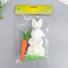 Декор "Кролик в посыпке с морковкой и травкой" набор  15 см - Фото 4