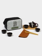 Набор для чайной церемонии ДЖЕКИЧАЙ «Тому, кто может всё», 8 предметов, на 4 персоны, чашка 45 мл, чайник 180 мл, керамика, чёрный - Фото 5