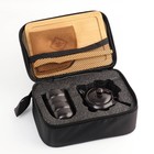 Набор для чайной церемонии ДЖЕКИЧАЙ «Для настоящего мужика», 8 предметов, на 4 персоны, чашка 45 мл, чайник 180 мл, керамика, чёрный - Фото 3