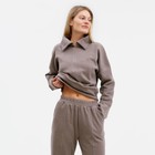 Костюм женский (свитер/брюки), цвет бежевый, размер 44 - фото 321315283