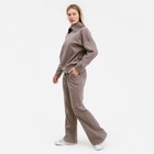 Костюм женский (свитер/брюки), цвет бежевый, размер 44 7624199