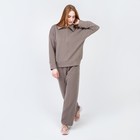 Костюм женский (свитер/брюки), цвет бежевый, размер 46 - фото 2685488